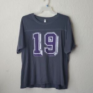 Unisex 19 (TEXANS on back) Gray 2X T-Shirt